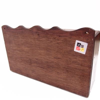 Schüttenschrank Holz braun Keramik Schütte Landhaus Küchenschrank Regal