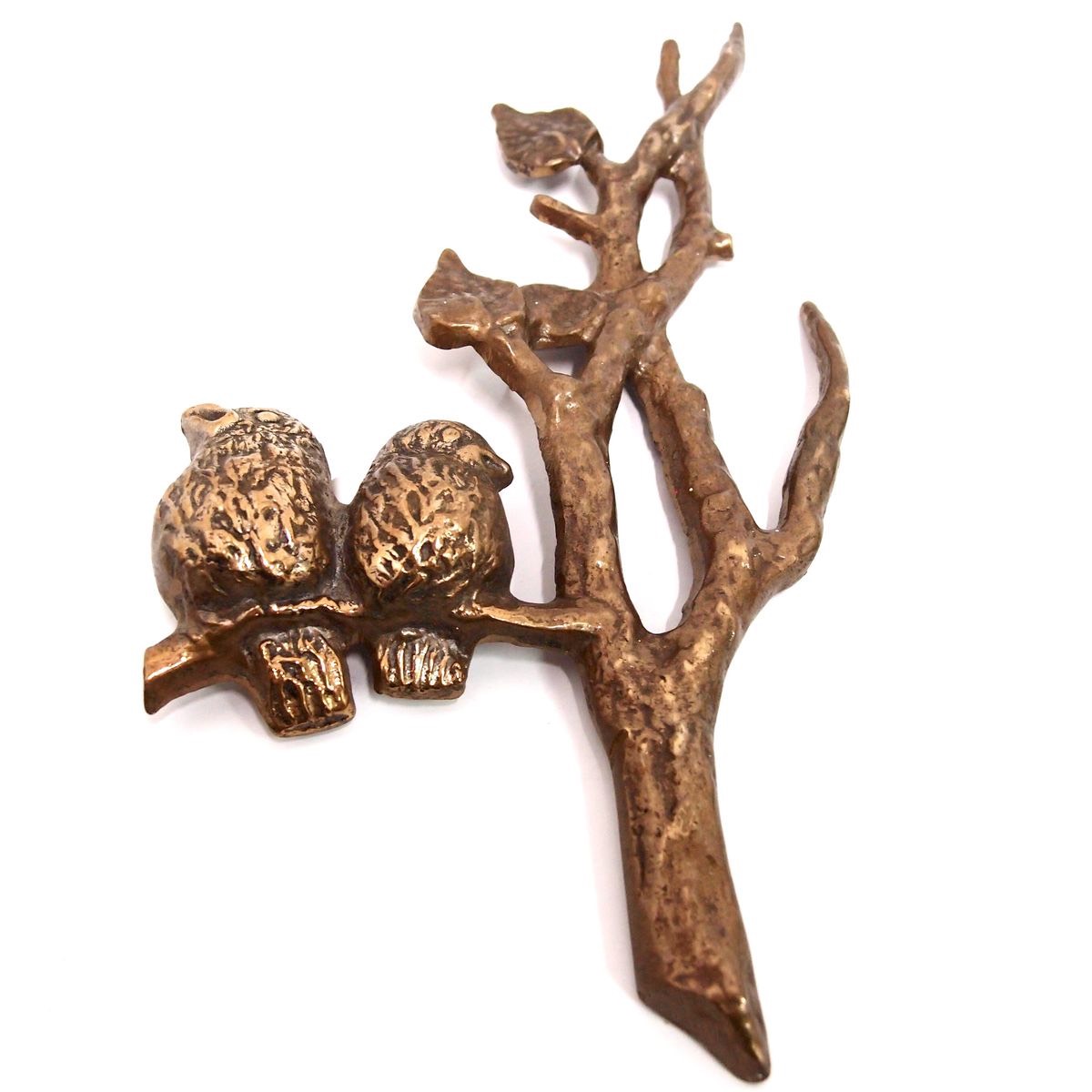 Spatzen Bronze Tier Skulptur Spatz Vogel Bronzefigur 60er Statue Tierfigur