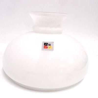 Petroleumlampenschirm 200 304 276 mm Glas weiß Vestaschirm Ersatzglas Öllampe